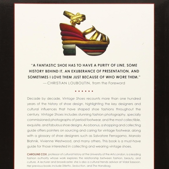 Vintage Shoes: A Collector's Guide and Reference Book Caroline Cox - Picture 11 of 11
